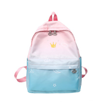 Pink Rainbow School Backpacks Pastel Theme Student Backpack Kids Travel Backpack for Girls